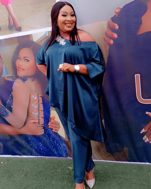 Corporate Blue Draped Set