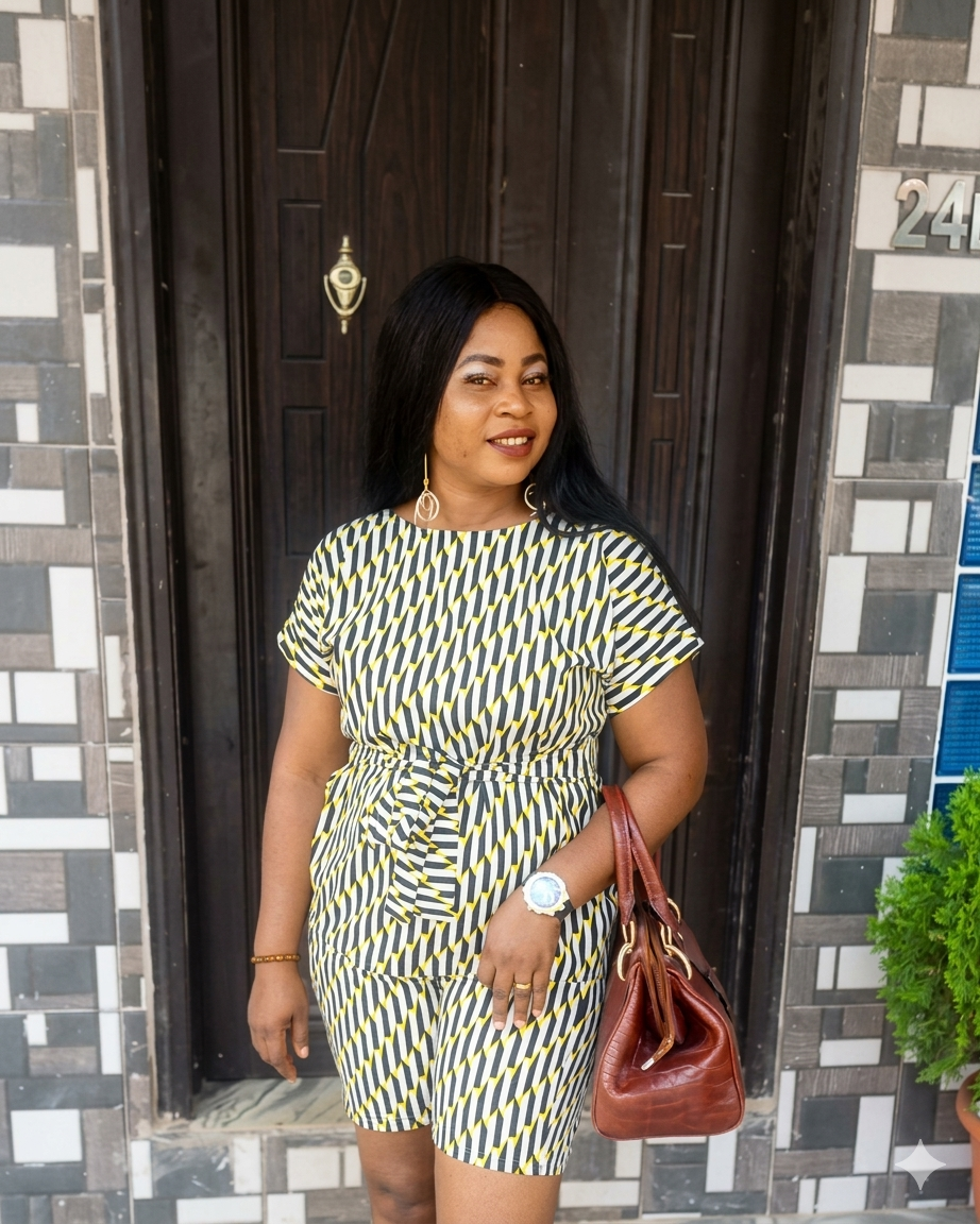 Chevron Stripe Jumpsuit