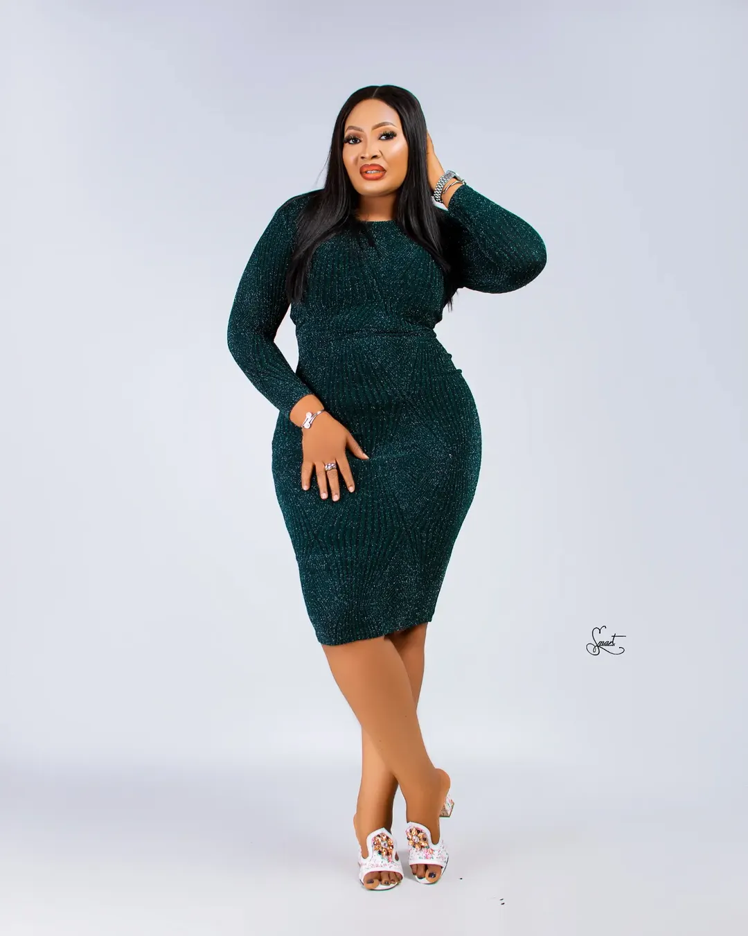 Green Sparkly Bodycon — View 2