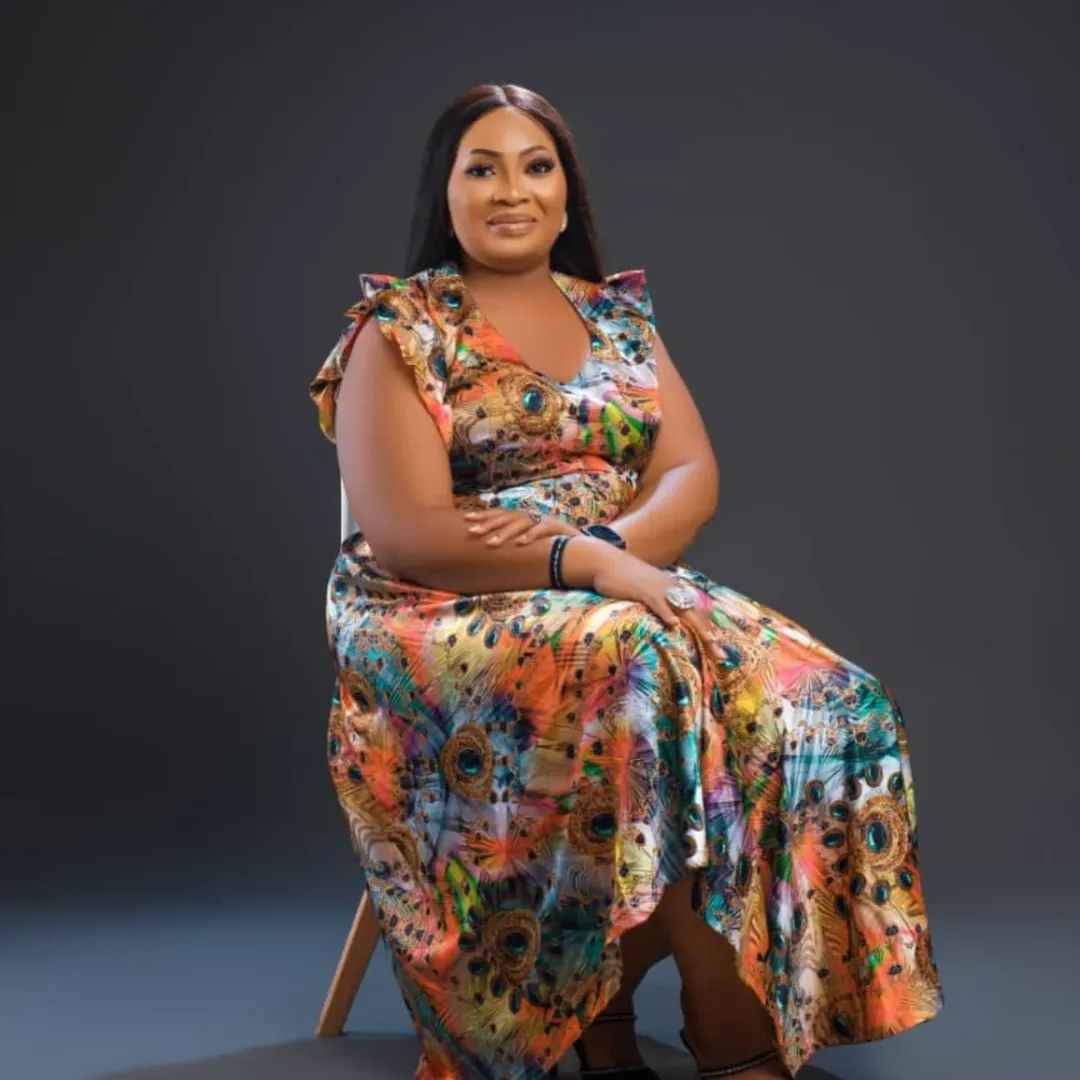 Peacock Print Dress — View 1